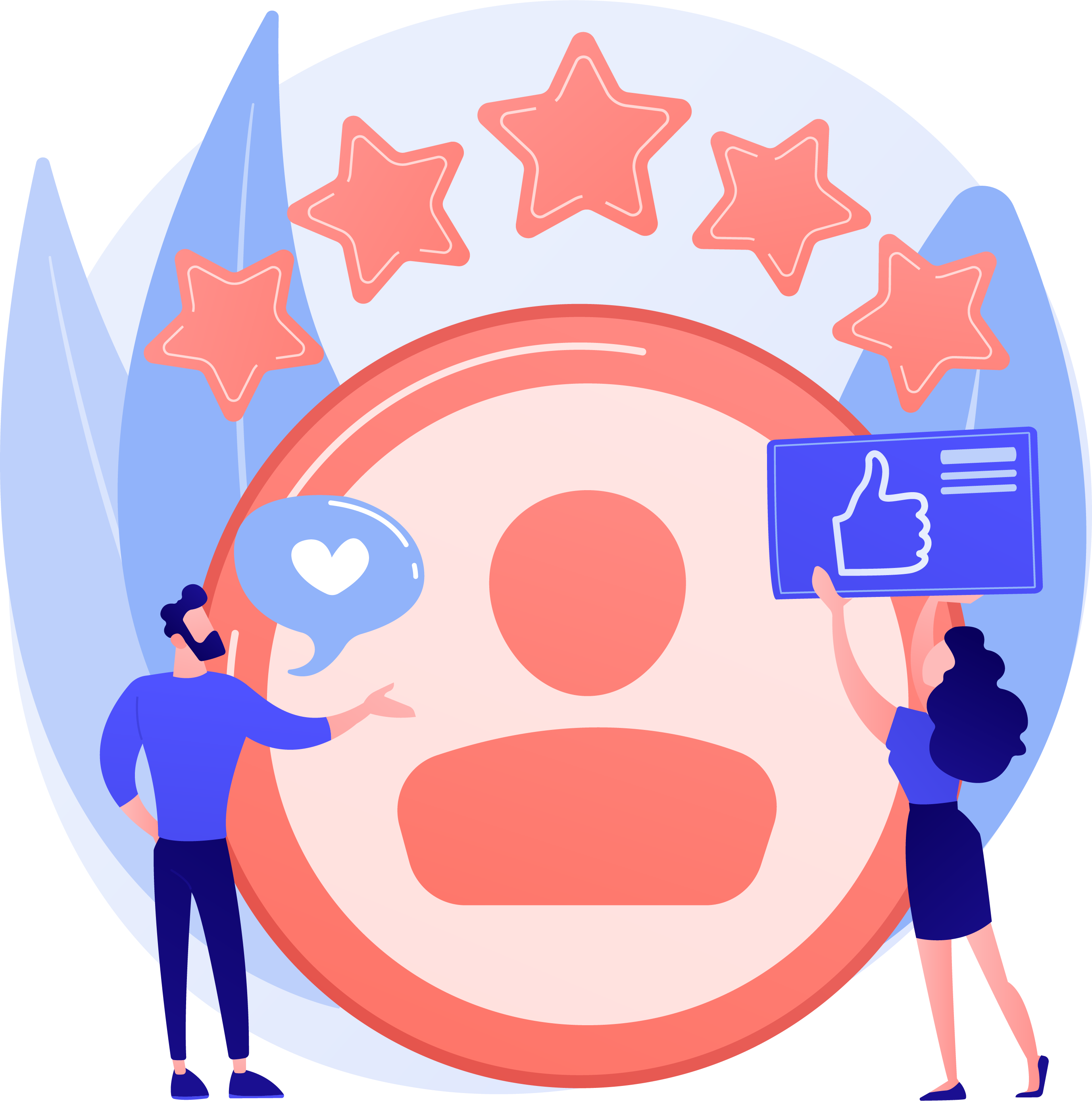 Kundenzufriedenheit Grafik